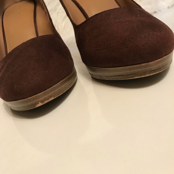 Brown suede-esk Fioni heels - Picture 5 of 8